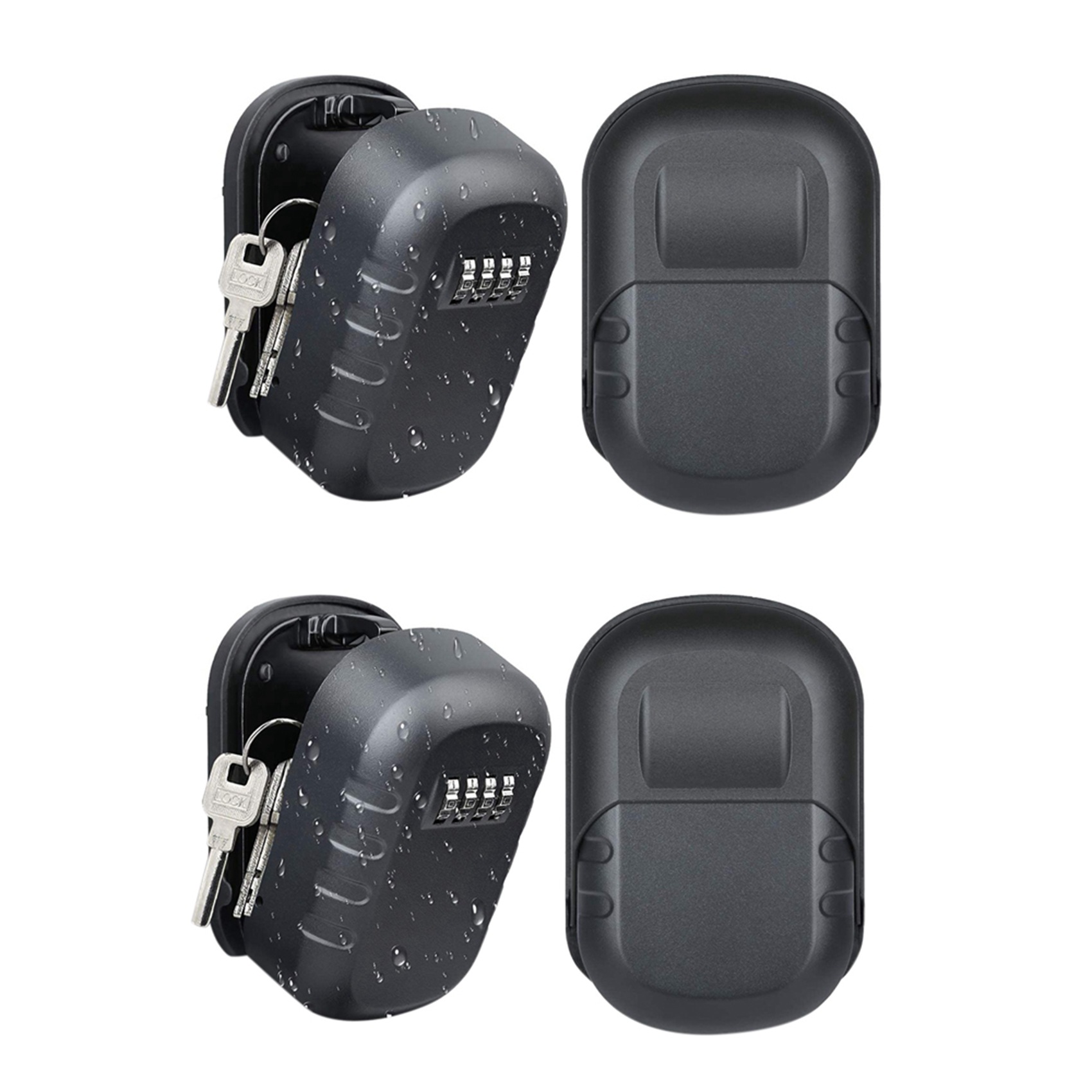 Lockbox Key Secure - Boîte à clés murale ABKN-2X avec