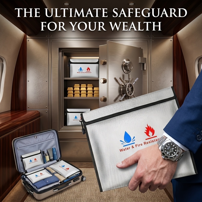 Fire Safe Document - Pochette de voyage ignifuge et résistante