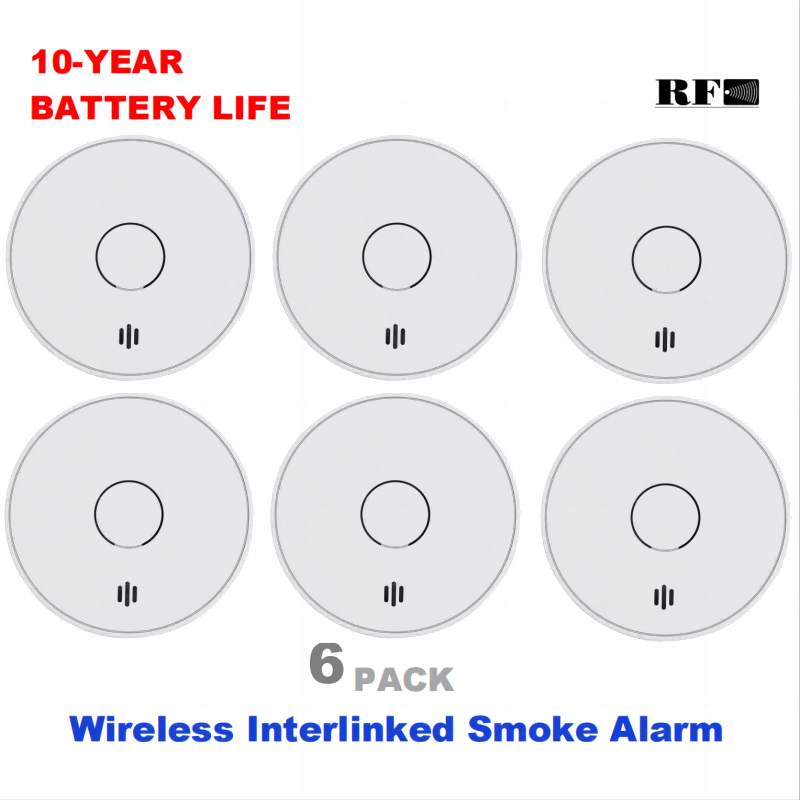 Smoke Detector Interconnected - Détecteur de fumée interconnecté sans fil,