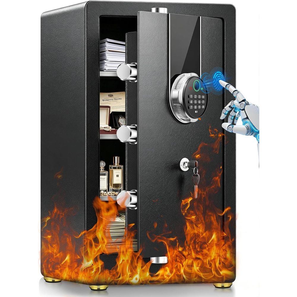Fire Safe Document - Grand coffre-fort biométrique avec 35 min