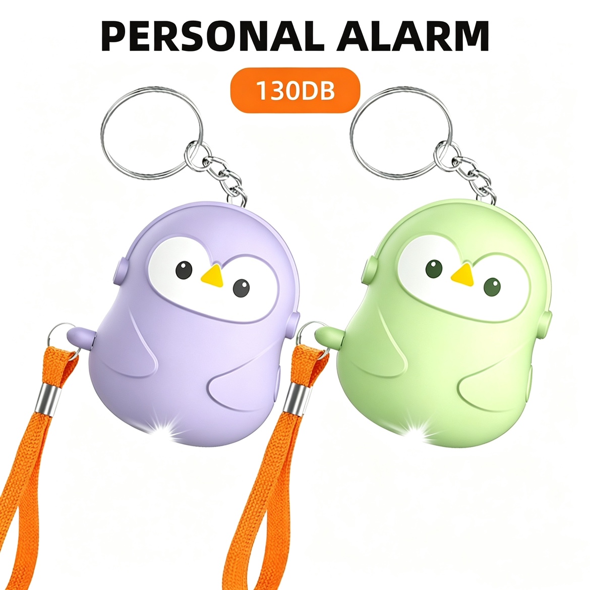 Personal Alarm Keychain - Alarme personnelle de défense 5 pièces,