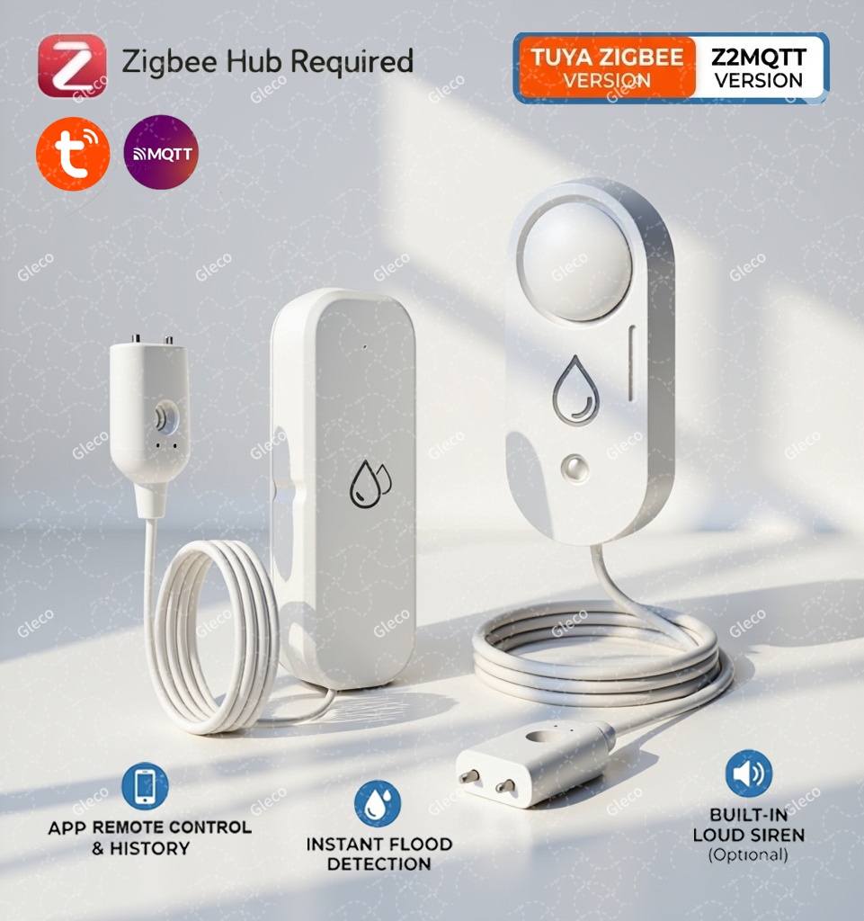 Water Alarm Sensor - Capteur de fuite d'eau Zigbee, détecteur