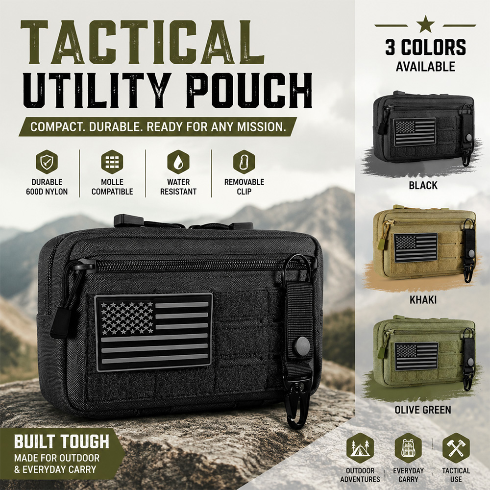 First Aid Bag Kit - Pochette tactique Molle EDC, trousse de