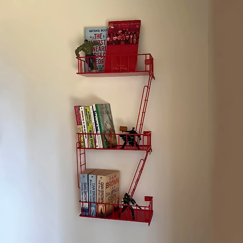 Fire Escape Ladder - Étagère murale Fire Escape, Organisateur d'échelle