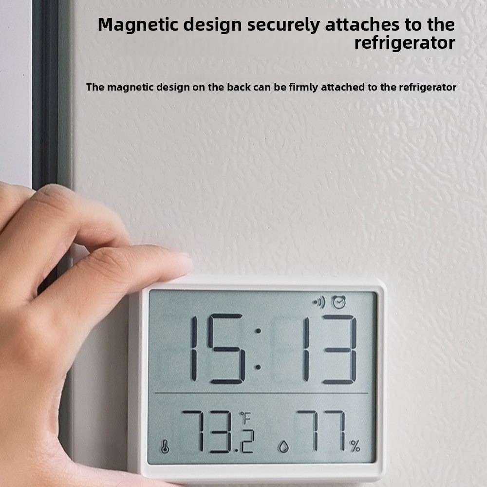 Pool Alarm Float - Horloge murale magnétique, grand écran LCD,