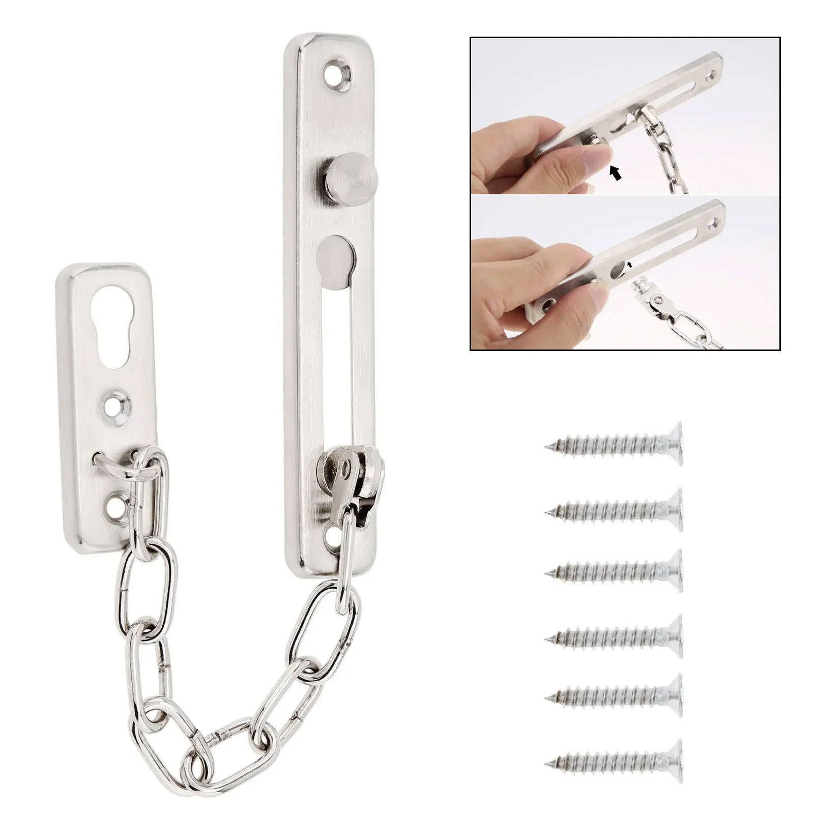 Security Chain Door - Loquet de sécurité solide pour porte