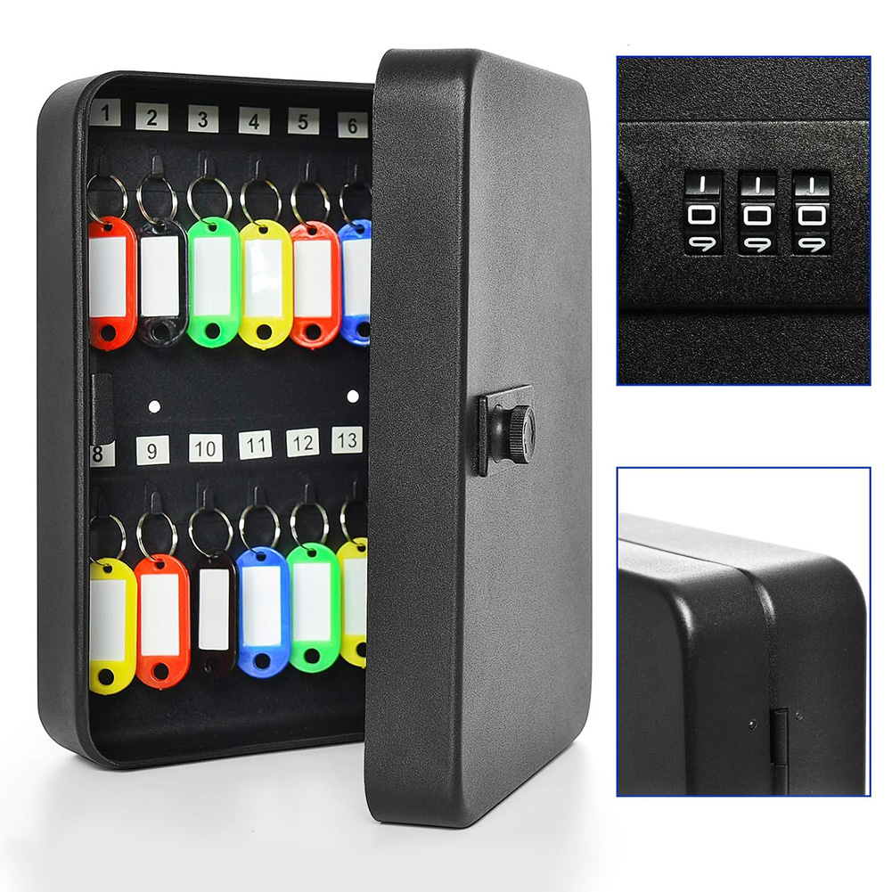 Lockbox Key Secure - Coffre-fort à 20 crochets pour clés,