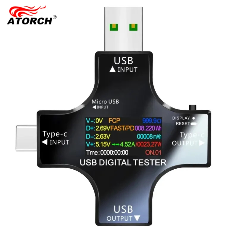 Co Detector Plug - Testeur USB DC type-c PD voltmètre