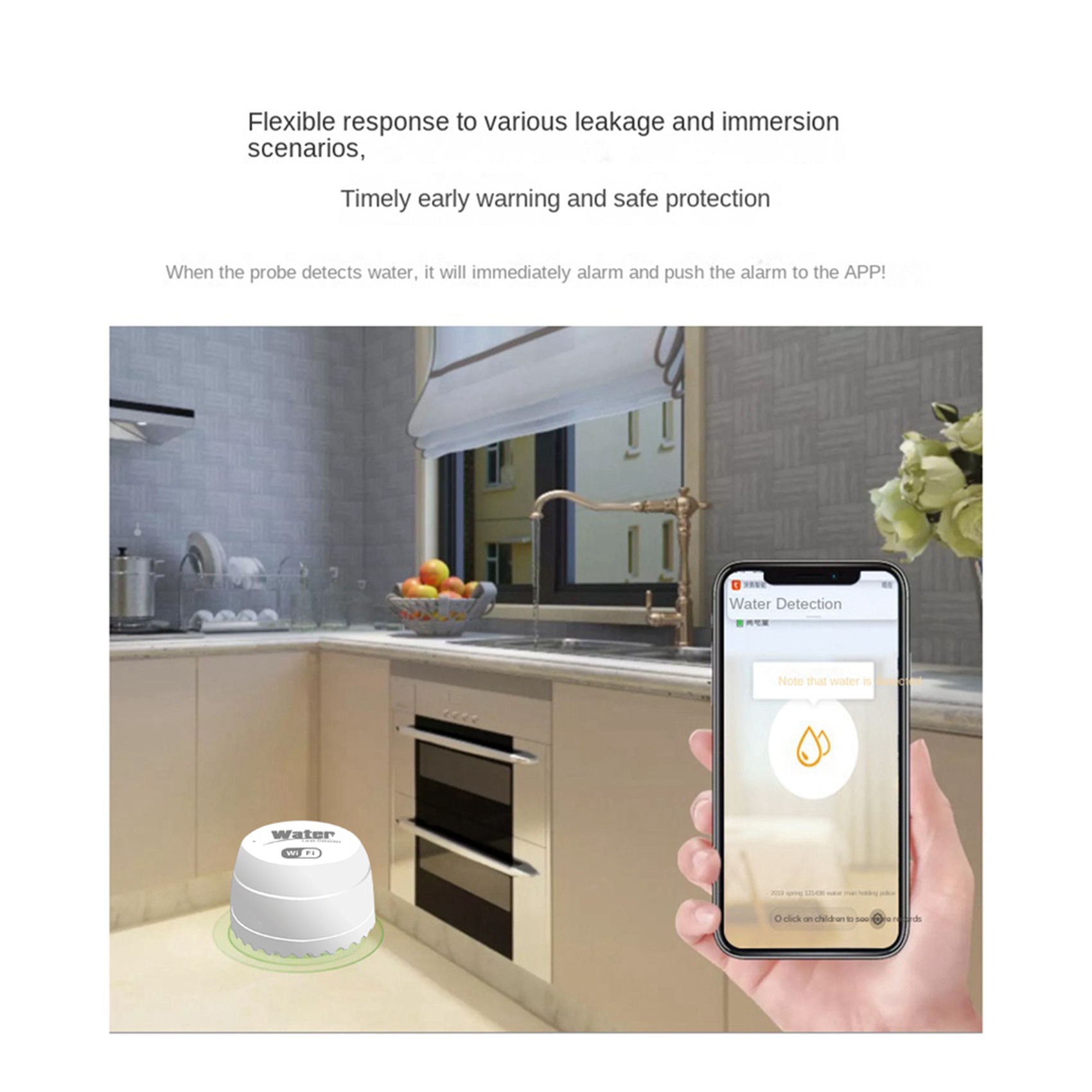 Water Alarm Sensor - ABKW-3X Détecteur de fuite d'eau intelligent