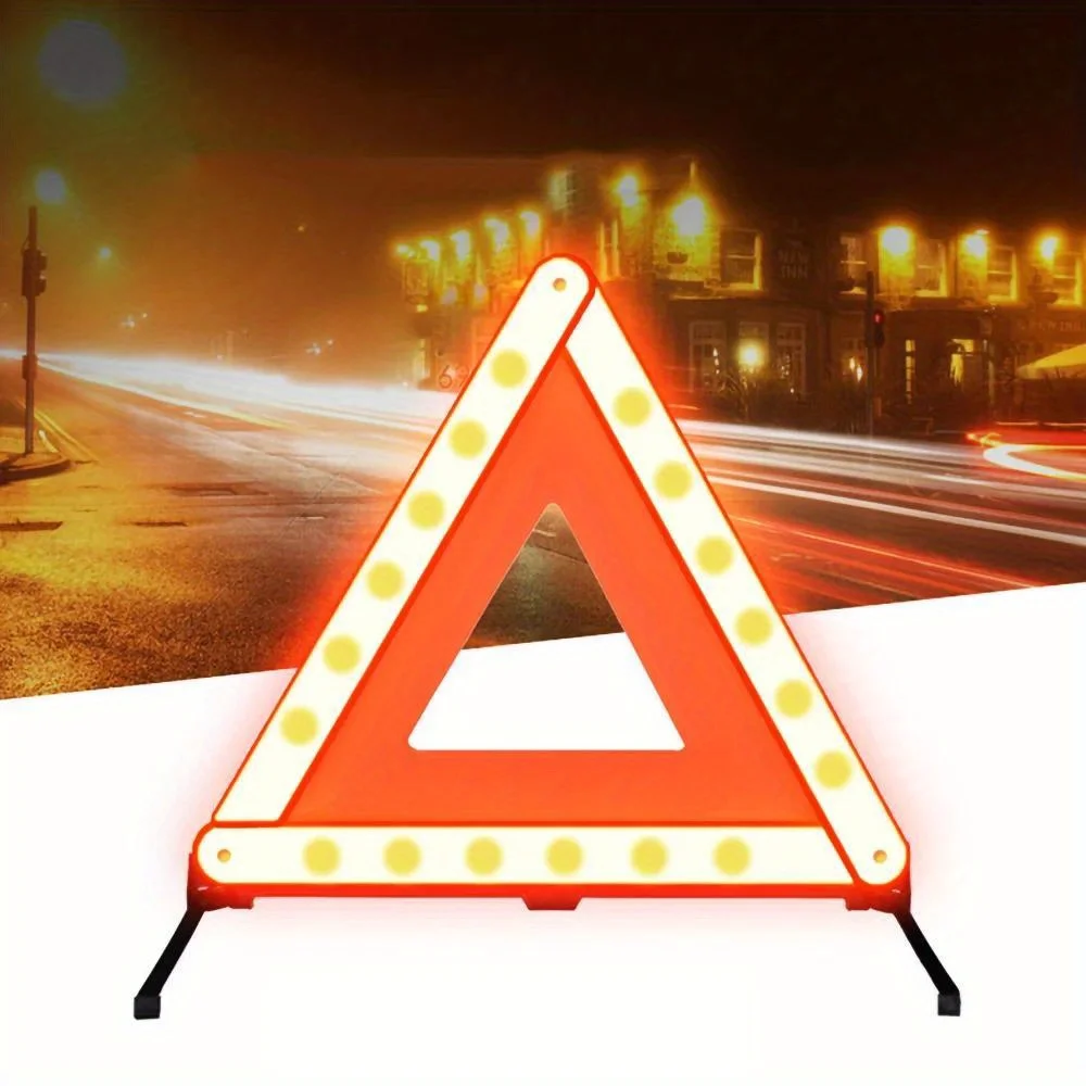 Emergency Exit Sign - Trépied réfléchissant triangulaire pour voiture, autocollant