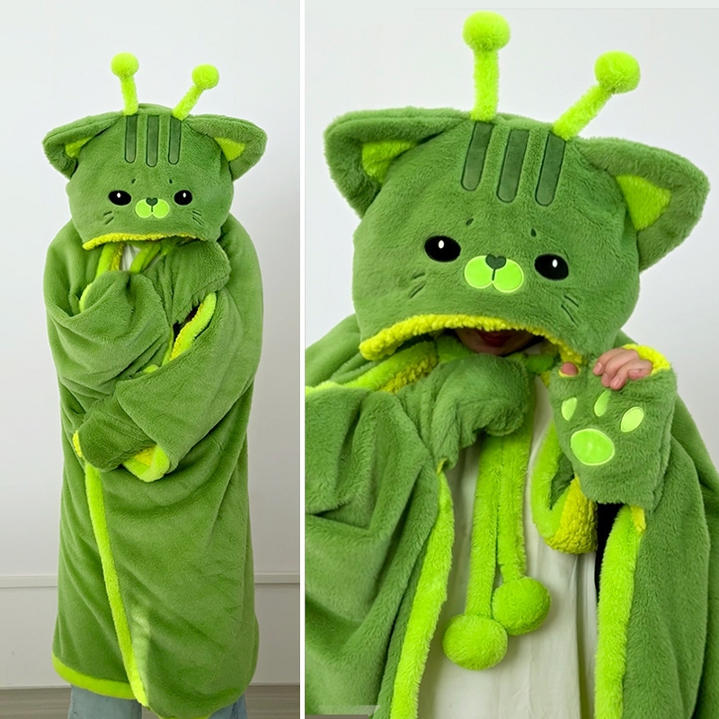 Fire Blanket Kitchen - Robe en peluche à capuche avec