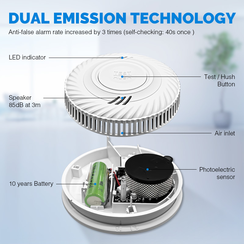 Smoke Detector Interconnected - Détecteur de fumée intelligent sans fil