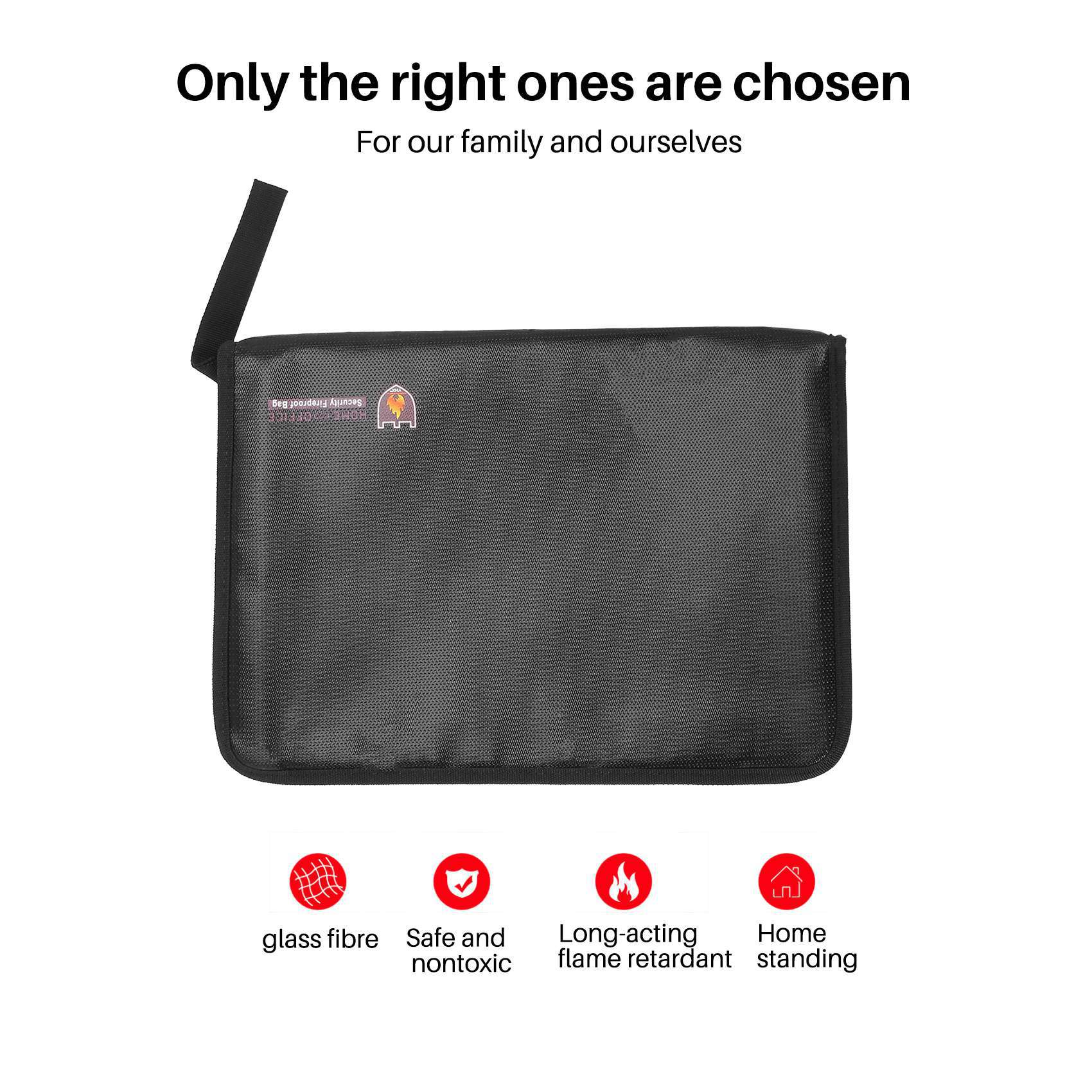 Fire Safe Document - Pochette de rangement ignifuge pour documents,