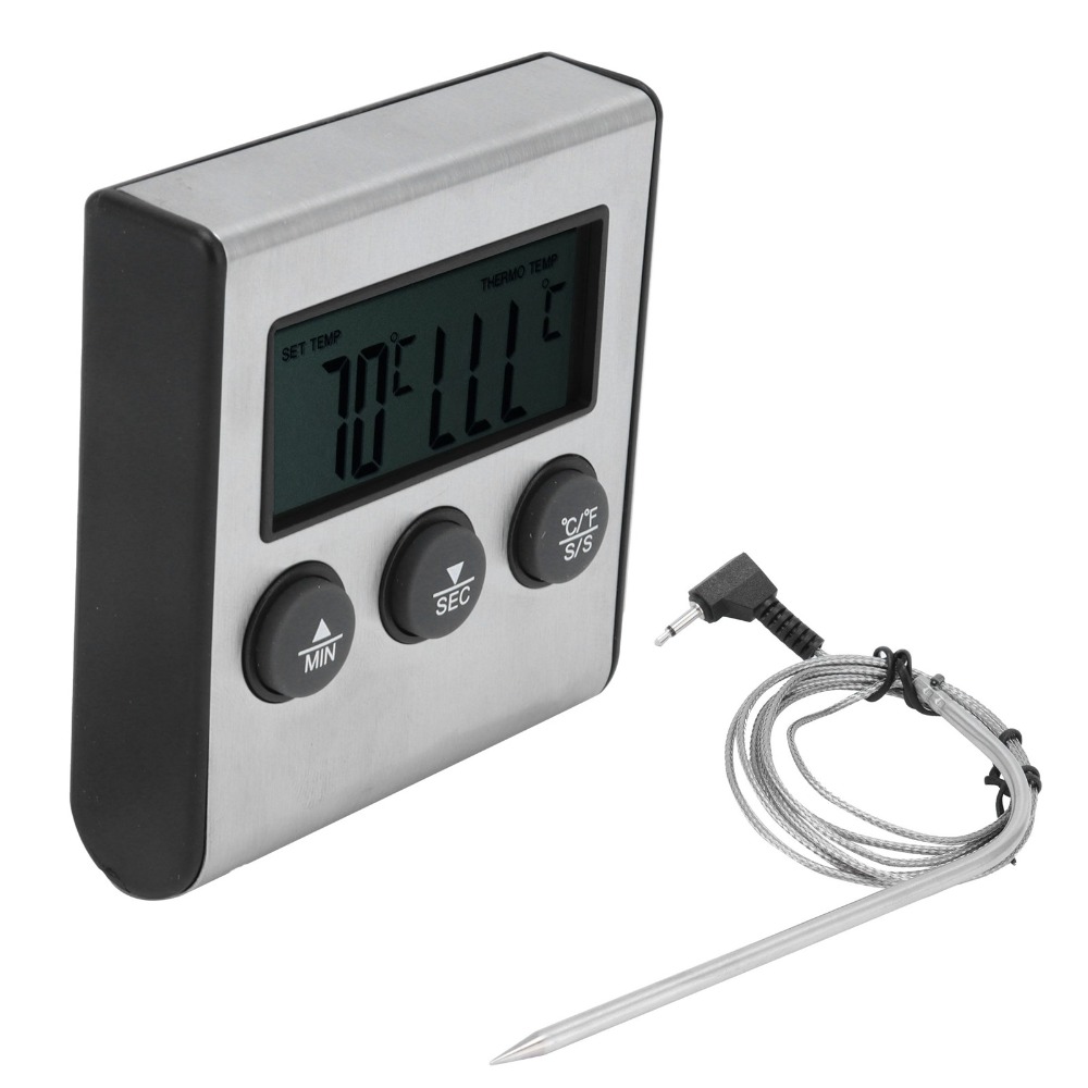 Pool Alarm Float - Thermomètre numérique pour viande argenté avec