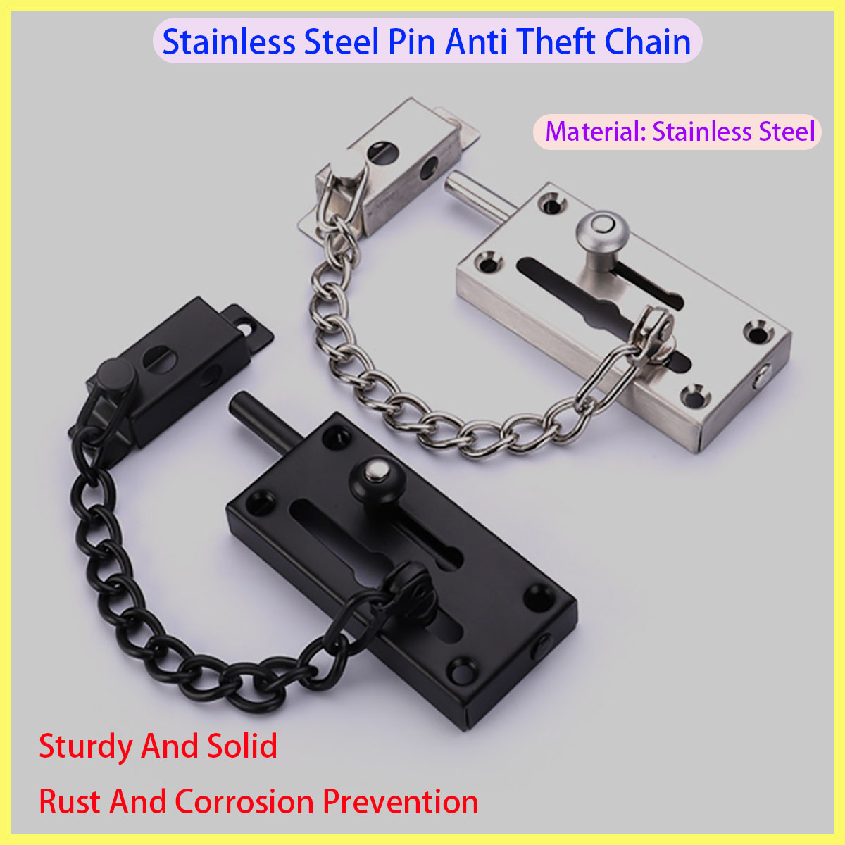 Security Chain Door - Nouvelle serrure de porte épaisse en