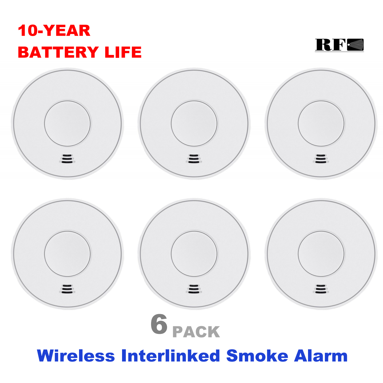 Smoke Detector Interconnected - Détecteur de fumée interconnecté sans fil