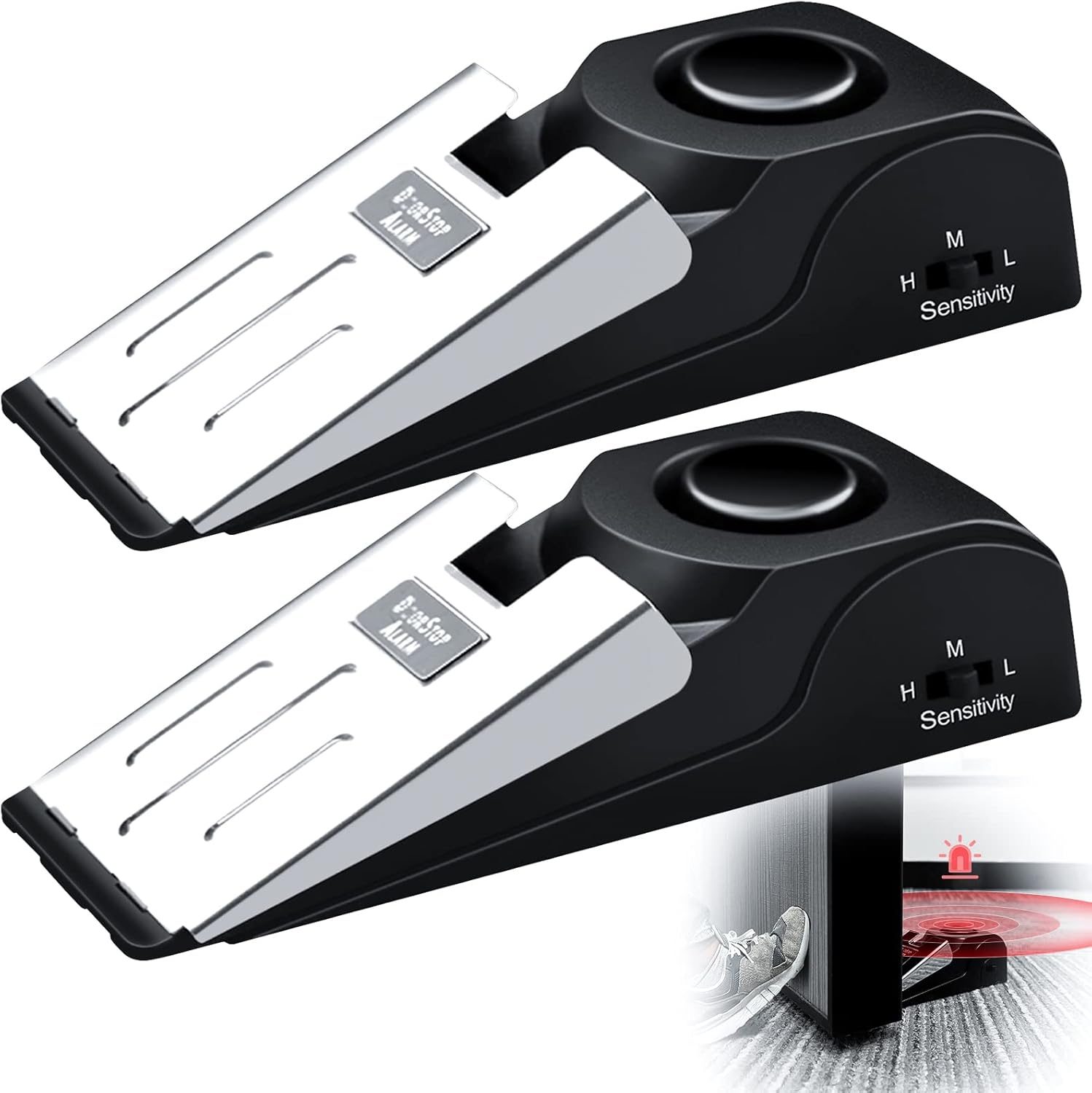 Door Stop Alarm - 1/2 pièces Portable voyage 120 DB