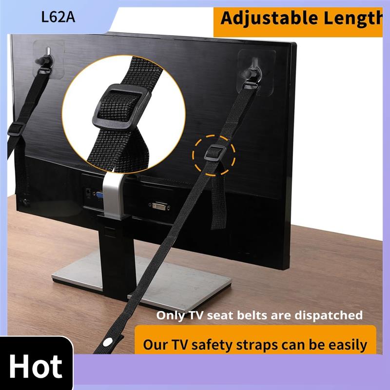 Earthquake Anchor Strap - Sangles de sécurité TV réglables L62A,