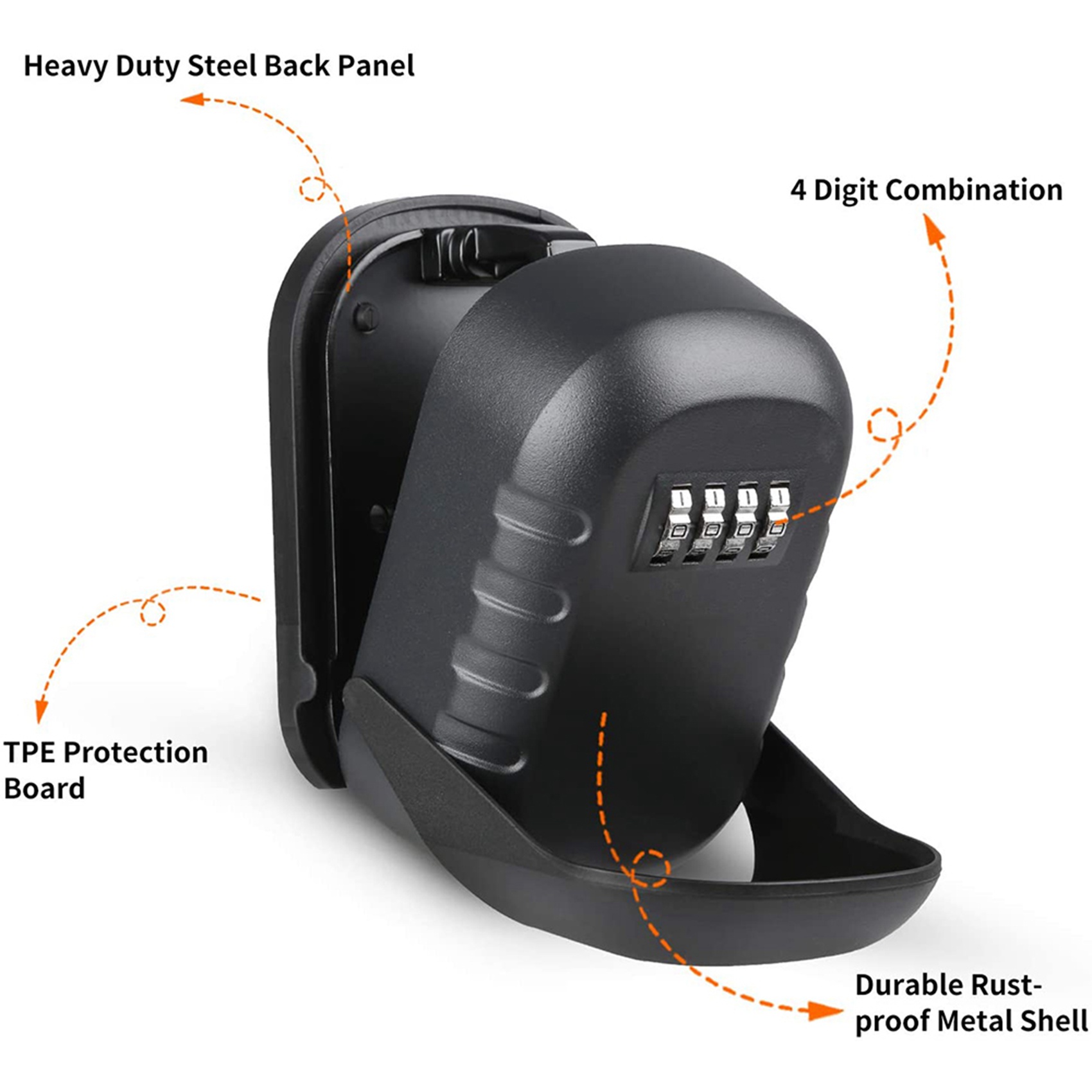 Boîte à clés murale ABKN-2X av - Lockbox Key Secure avis et prix