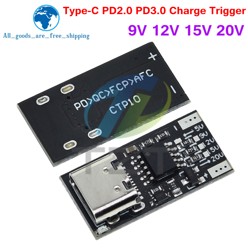 TZT type-c PD2.0 PD3.0 9V 12V  - Co Detector Plug avis et prix