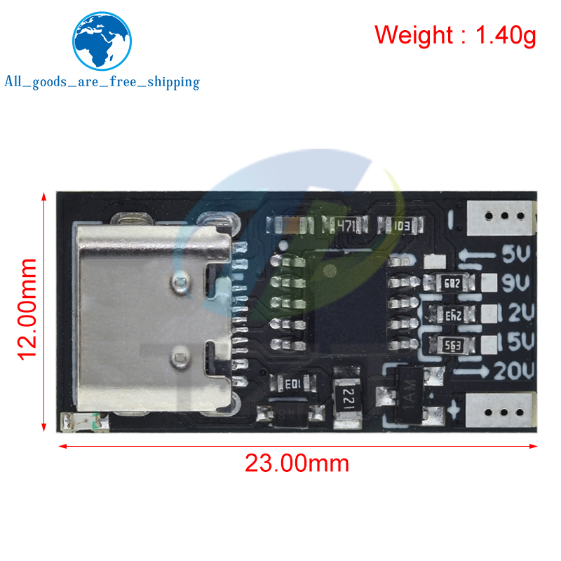 TZT type-c PD2.0 PD3.0 9V 12V  - Co Detector Plug avis et prix