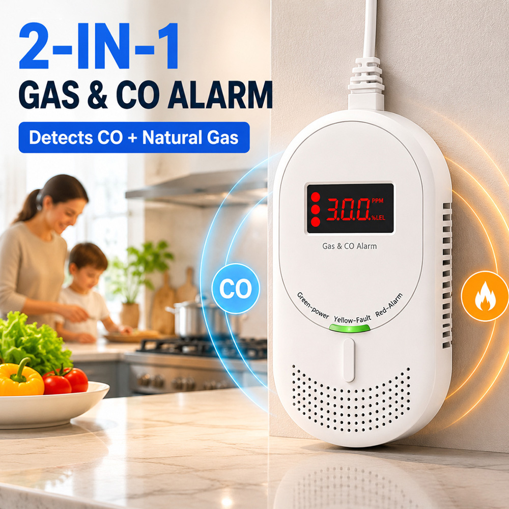 Détecteur de gaz et de monoxyd - Co Detector Plug avis et prix