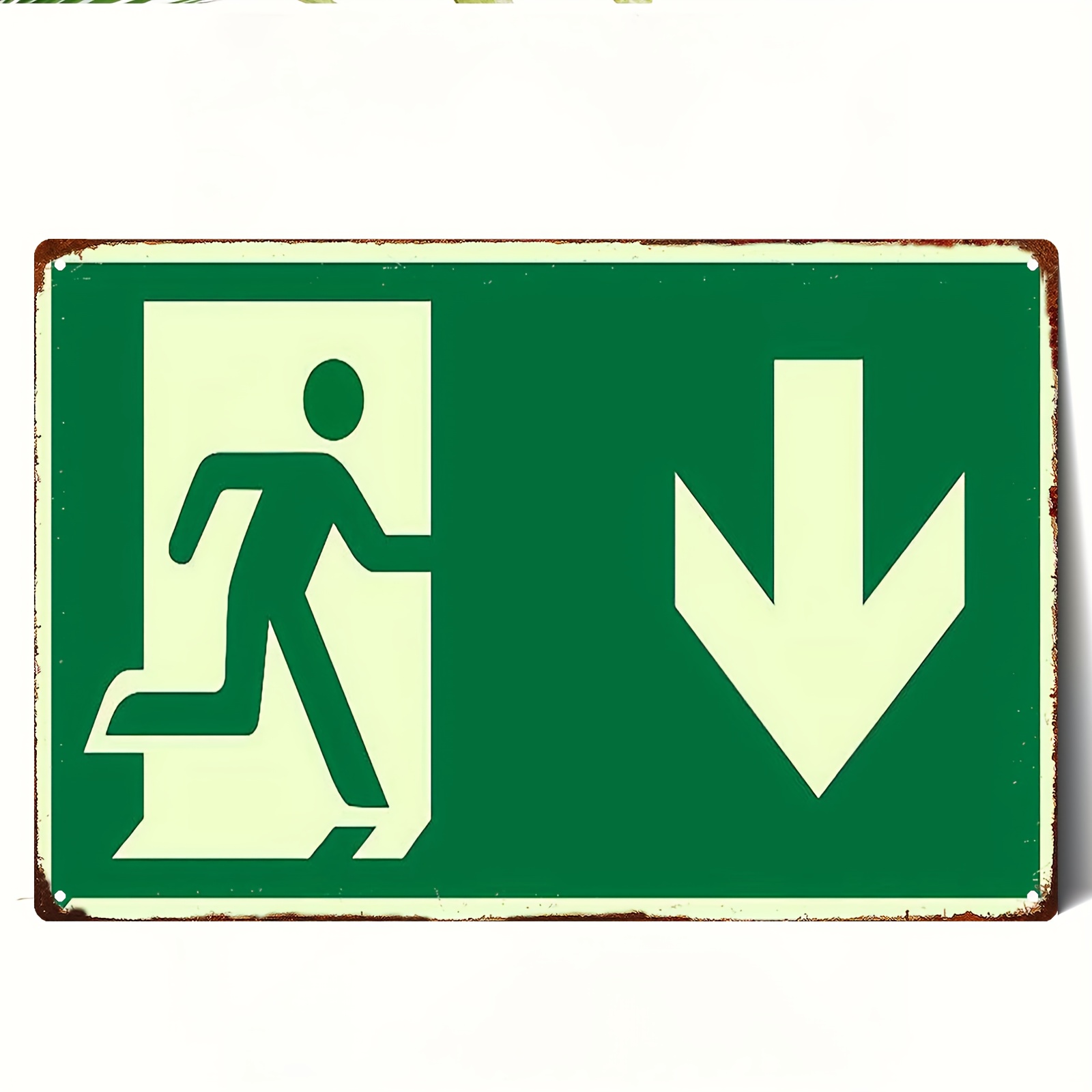 Panneau en métal vintage 2D |  - Emergency Exit Sign avis et prix