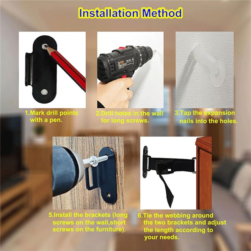 Ancrages anti-basculement pour - Earthquake Anchor Strap avis et prix