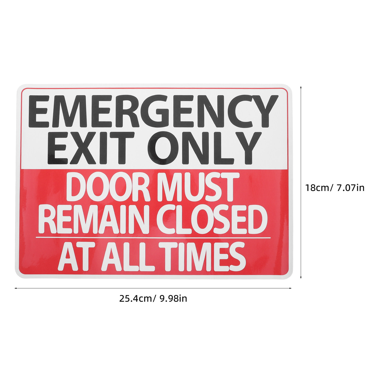 Lot de 6 autocollants de signa - Emergency Exit Sign avis et prix