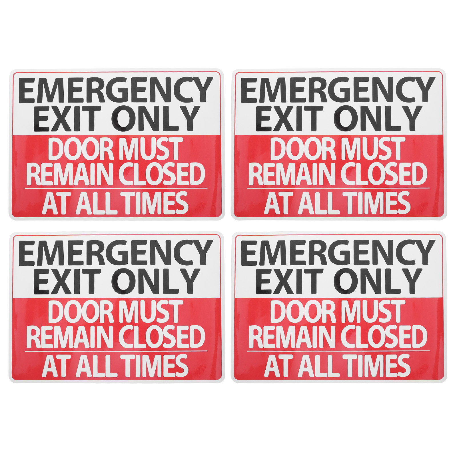 Lot de 6 autocollants de signa - Emergency Exit Sign avis et prix