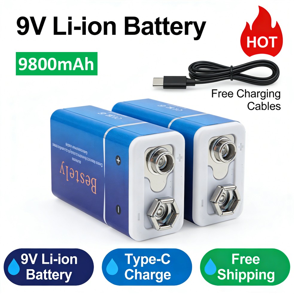 Batterie rechargeable 9V, gran - Smoke Detector Interconnected avis et prix