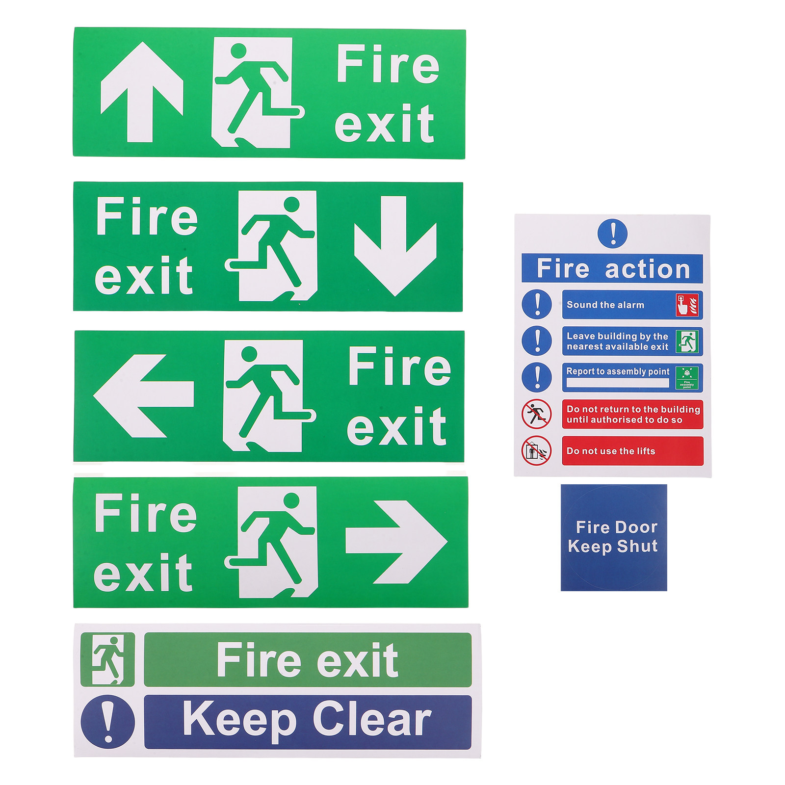 Ensemble de 21 panneaux de sig - Emergency Exit Sign avis et prix