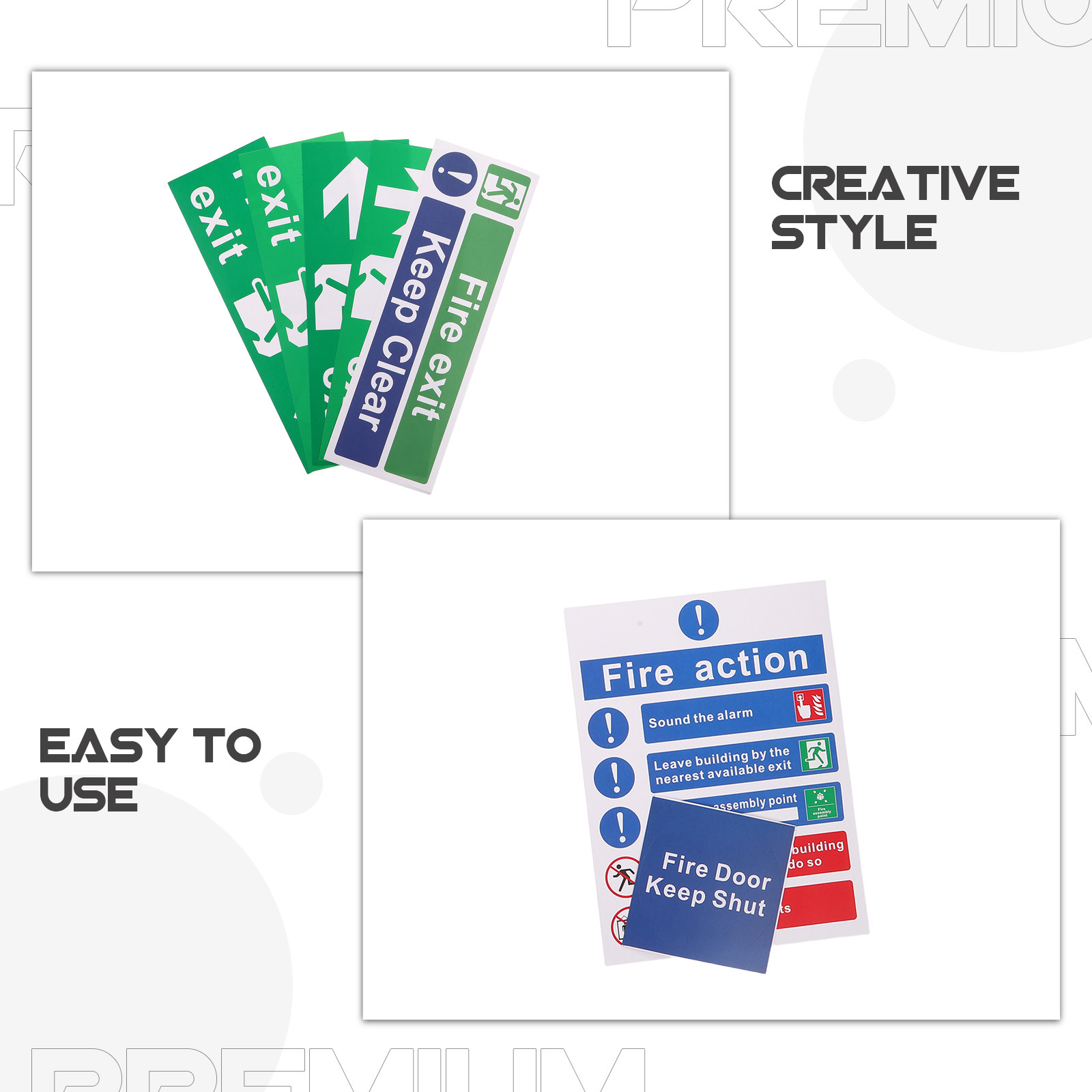Ensemble de 21 panneaux de sig - Emergency Exit Sign avis et prix