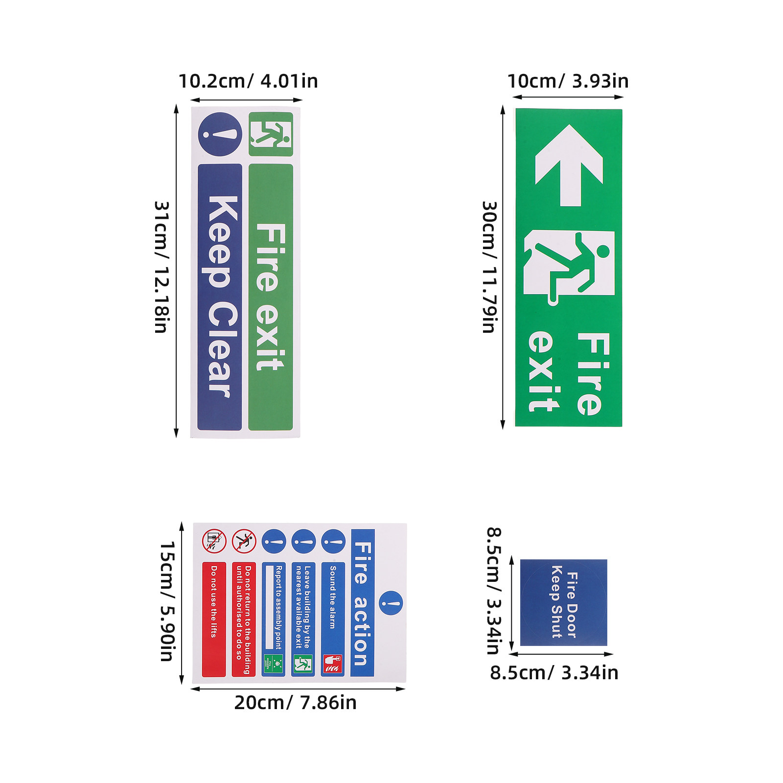 Ensemble de 21 panneaux de sig - Emergency Exit Sign avis et prix