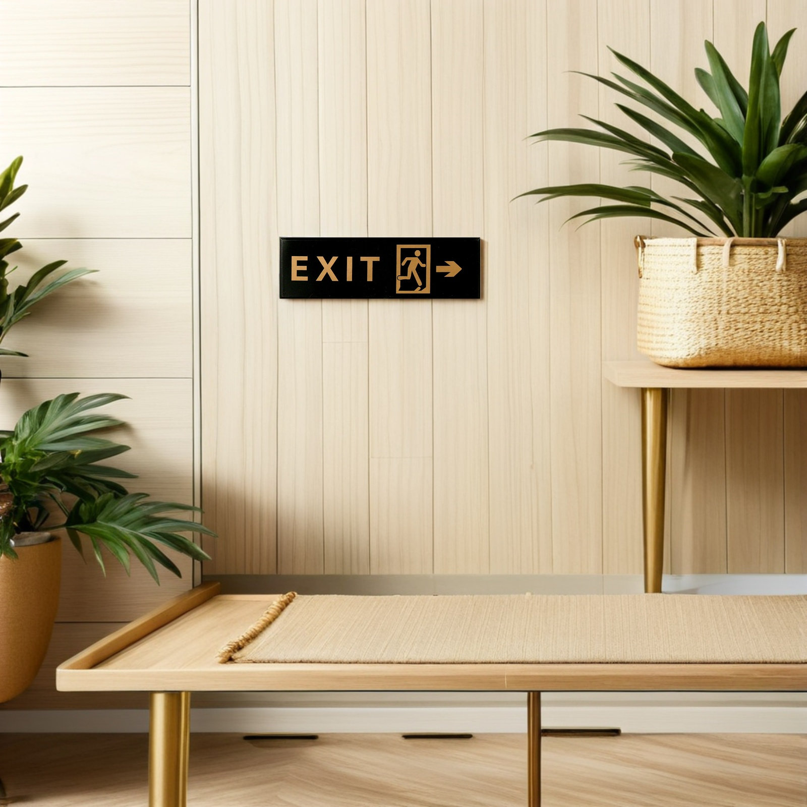 5 Pièces Panneau de Sortie d'U - Emergency Exit Sign avis et prix
