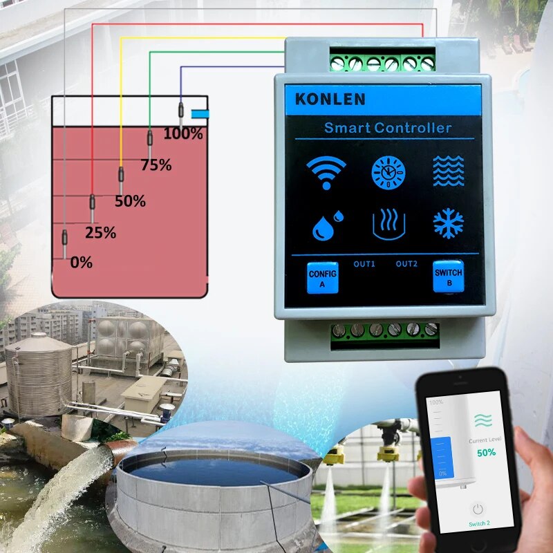 KONLEN-Capteur de niveau d'eau - Water Alarm Sensor avis et prix