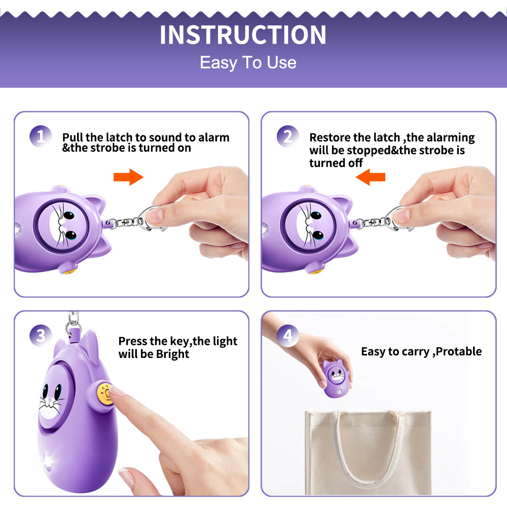 H8 2024 nouvelle alarme person - Personal Alarm Keychain avis et prix