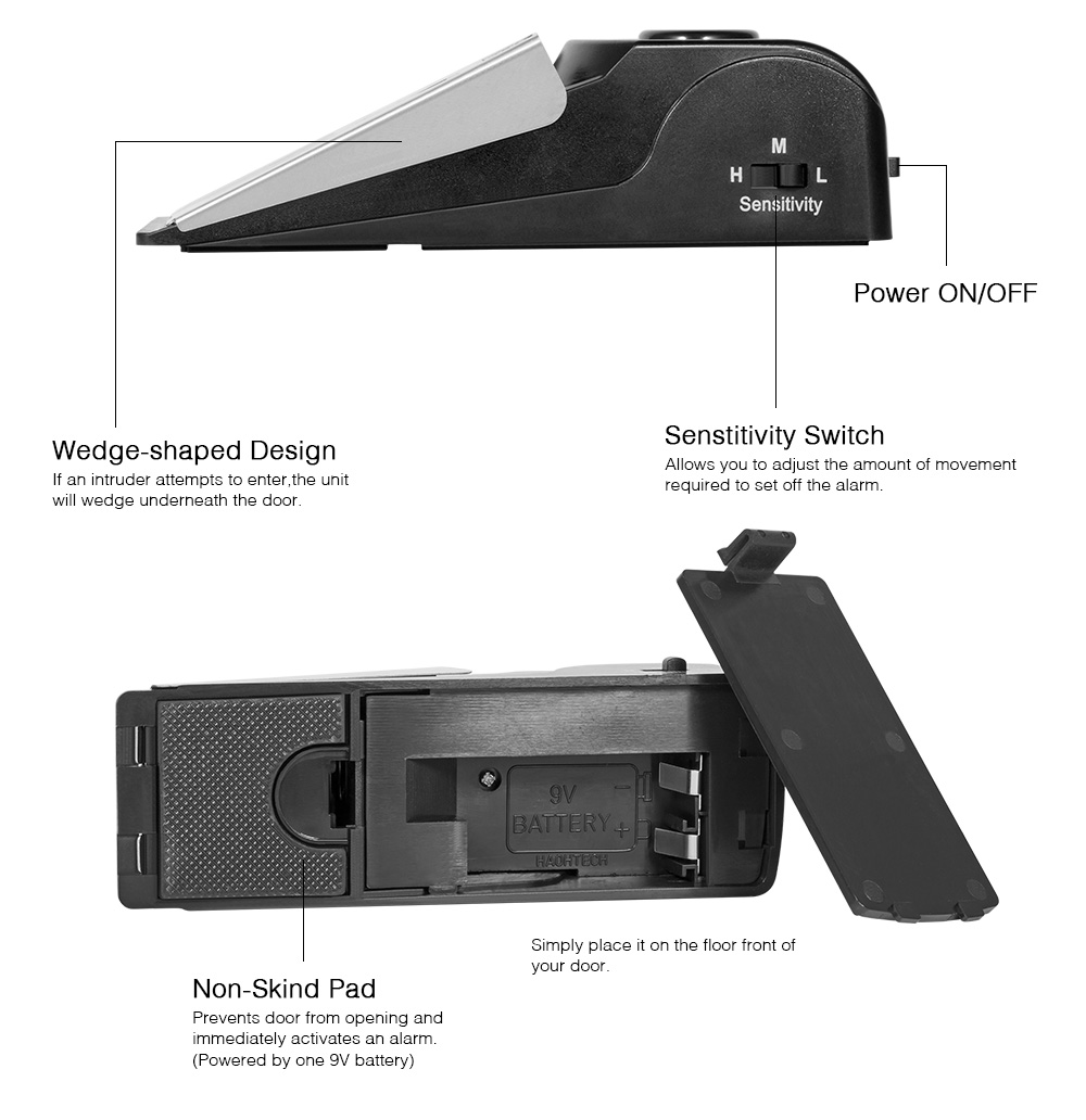 Alarme de porte sans fil antiv - Door Stop Alarm avis et prix