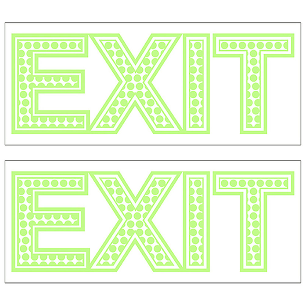2 feuilles d'autocollants de s - Emergency Exit Sign avis et prix